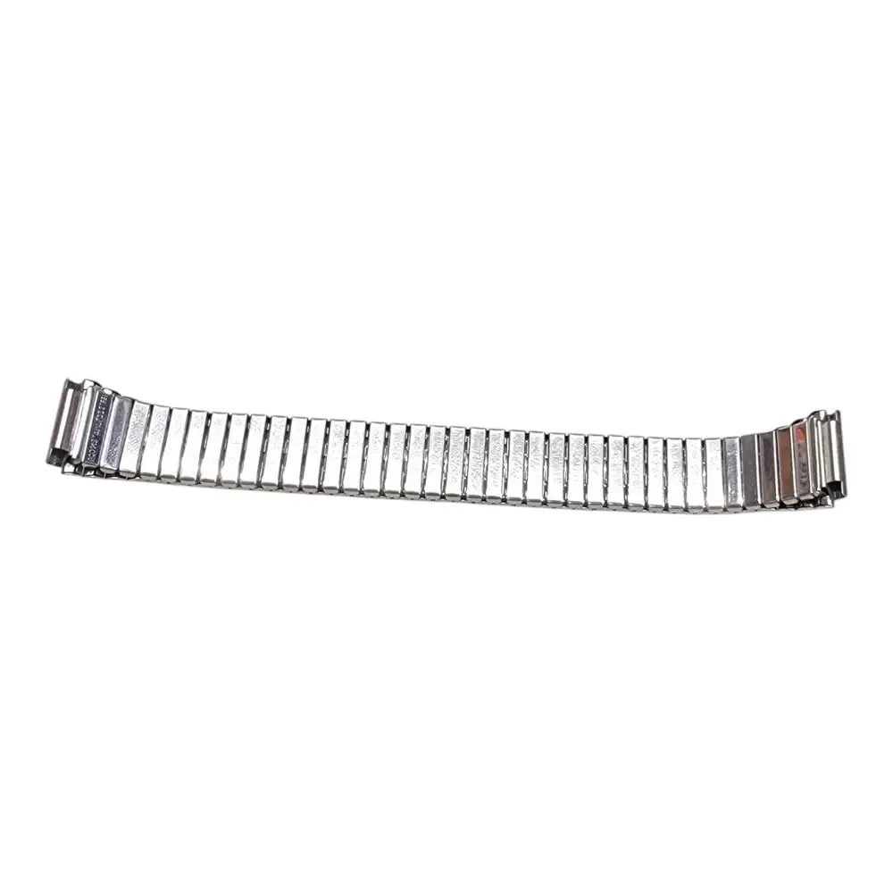 Vintage Stainless Steel Expansion Stretch Watch Band Bracelet Mens Retro Strap